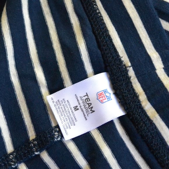 NWT NFL Seattle Seahawks Women's Striped Pajamas Set Tank and Shorts Size Medium - Picture 5 of 7